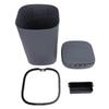 Motion Sensor Trash Can 18L Automatic Touchless Garbage Bin with Blue Luminous Press Ring for Bathroom Kitchen Living Room