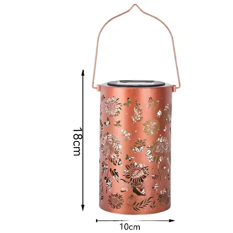 One LED Hanging Solar Lantern Outdoor Waterproof Decorative Garden Light for Lawn Pathway Decor