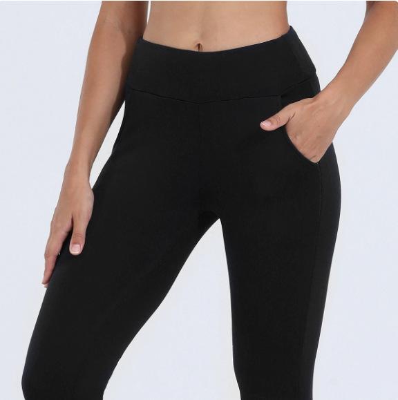 Velvet Speckled Pocket Plus Warm Base Layer Cycling & Yoga Pants with Imitation Lambswool