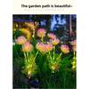 Solar Garden Light Strip with Luminous Flowers and Stems, Upgraded Solar Panel Outdoor Decorative Lanterns, High-quality Courtyard Lighting