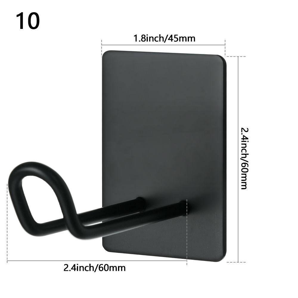 Rustproof Towel Rack Bathroom Stainless Steel Hook Adhesive Hooks Clothes Hanger Wall Door Holder