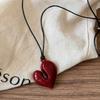 Fashion Resin Round Hollow Pendant Necklaces for Women Girls Vintage Long Rope Sweater Chain Necklaces Party Jewelry Accessories