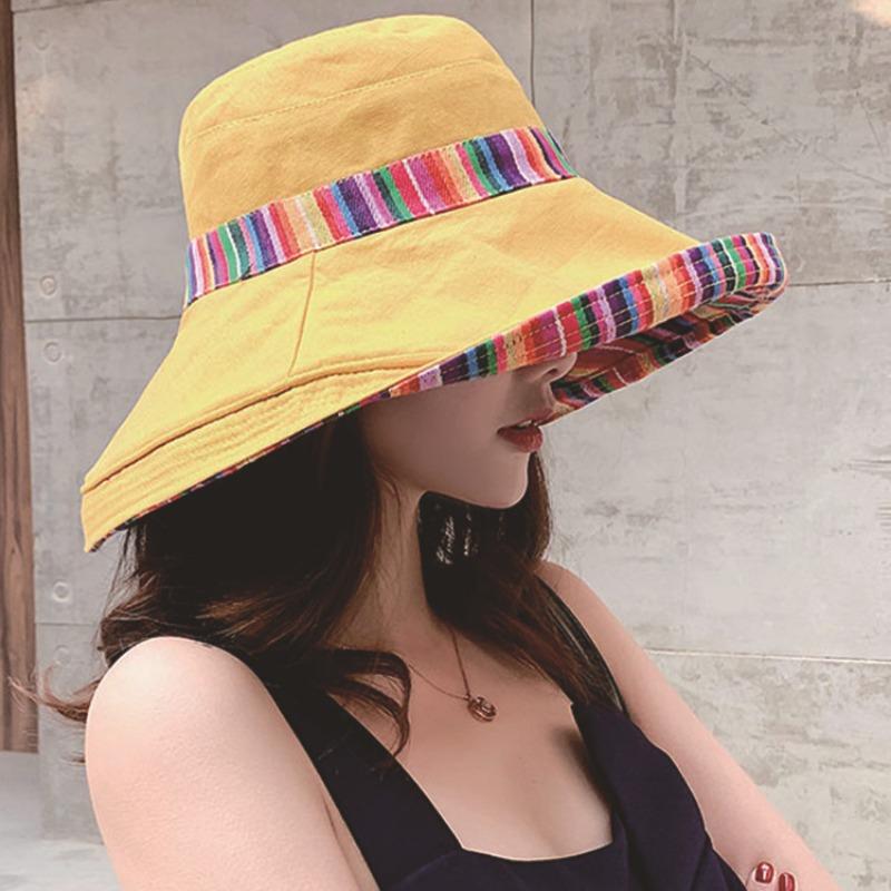 

Защита от солнца, защита от ультрафиолета, солнцезащитная шляпа, этнический стиль, ретро шляпа на шнурке, женская уличная солнцезащитная шляпа с солнцезащитным козырьком, походная шляпа, двусторонняя рыбацкая шляпа жёлтый