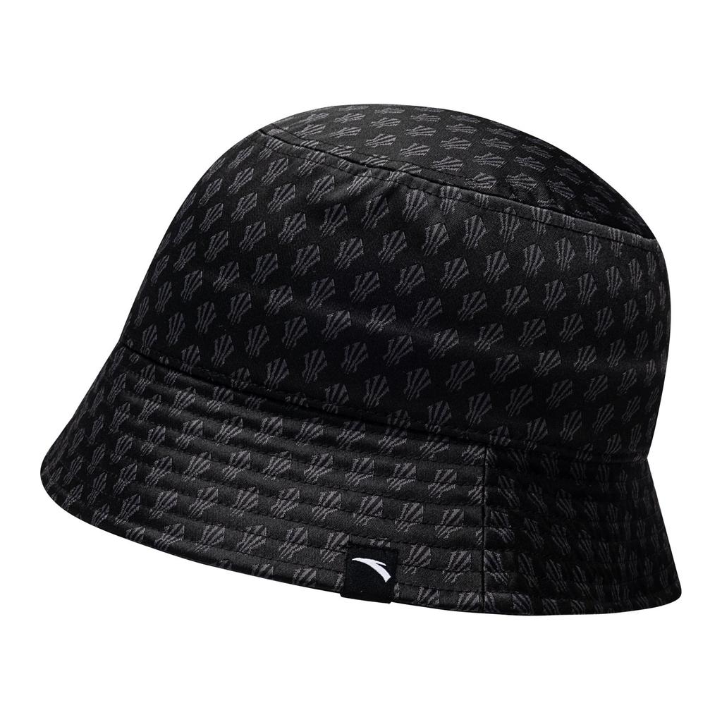 Anta Kyrie Series Solid Color Logo Flyknit Jacquard Fabric Fisherman Hat Unisex Hats Black 192521281-1