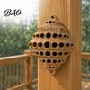 Wall Mounted Bee House Wall-Mounted House, Outdoor Pollinator Shelter, Honeycomb Design Weather Resistant Nesting Box Plastic Hotel for Solitary Bees,