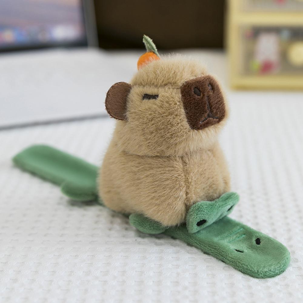 Turtle Capybara Plush Hand Ring Goose Animal Plush Slap Bracelet  Home Decor