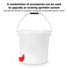 10 Sets PP Chicken Waterer Cups Red Poultry Drinking Bowl Automatic Chicken Water Cups  Home Use