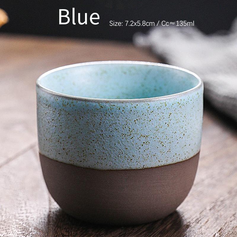 135ml Ceramic Japanese Coarse Pottery Tea Cup