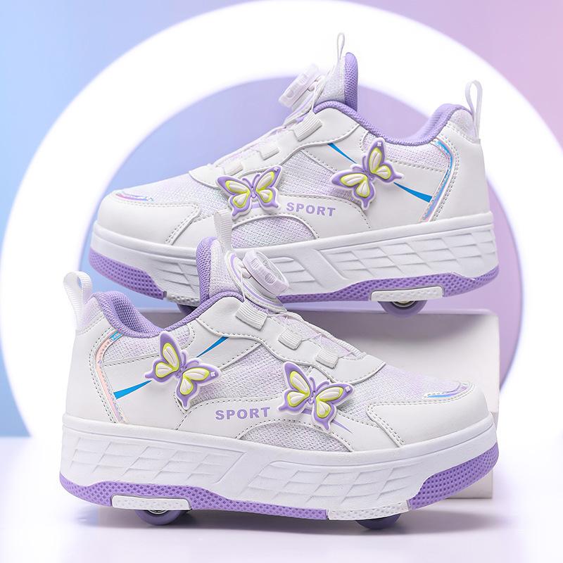 New Runaway Shoes Four-wheel Pulley Shoes Girls Children with Wheels Shoes Children's Skates