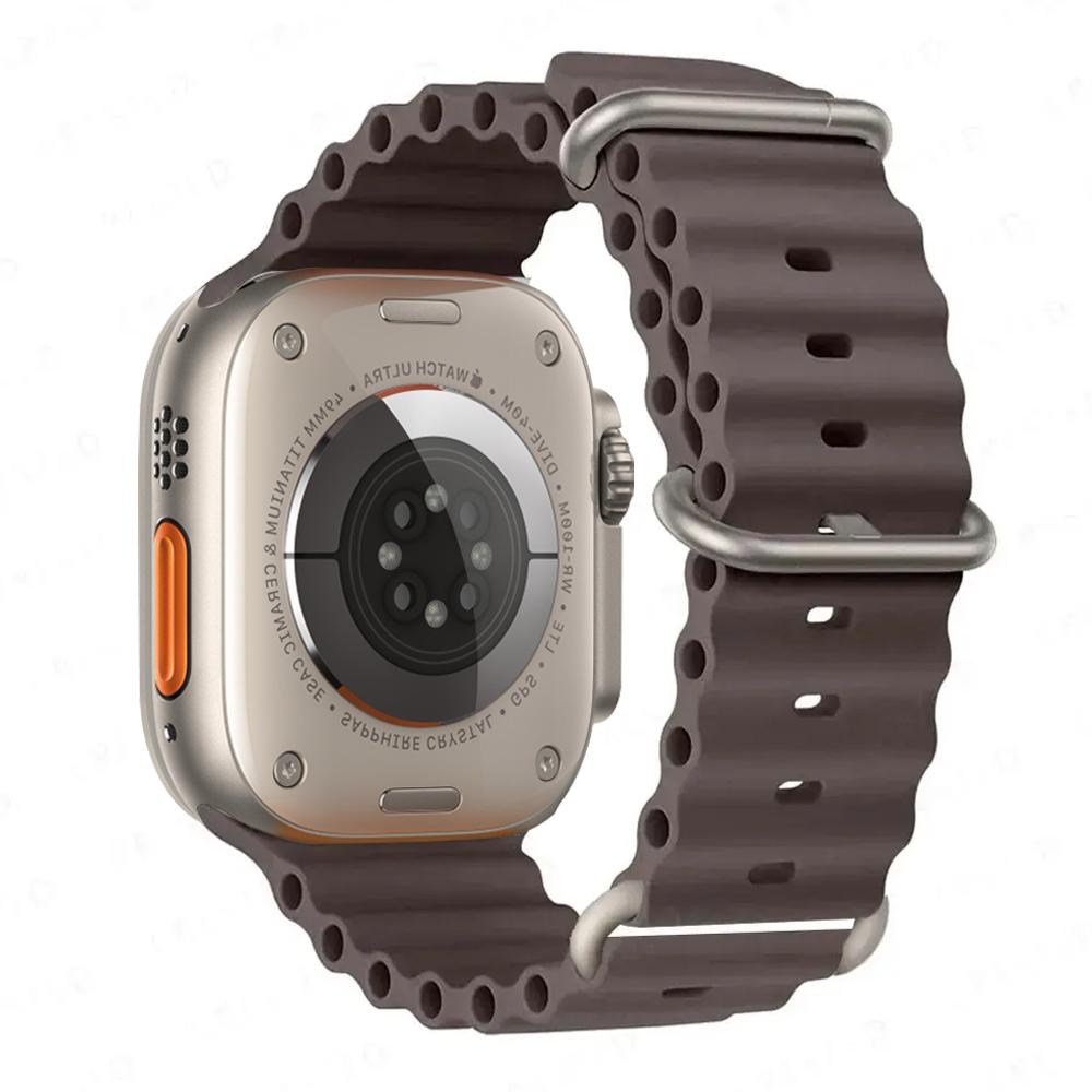 Ocean Band for Watch Ultra 3 Series 11 10 9 7 8 6 SE 49mm 45mm 46mm 42mm 44mm 40 41 Silicone Bracelet Correa iWatch Strap