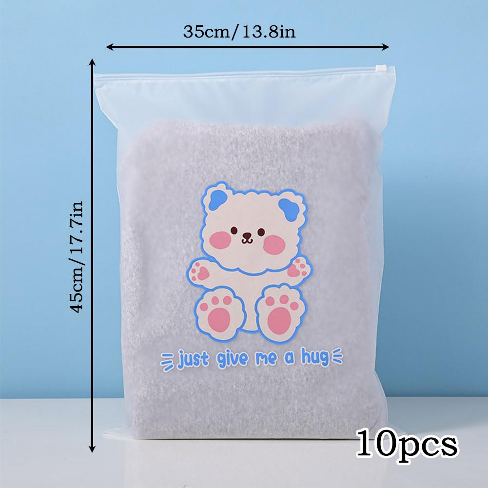 10Pcs Travel Portable Clothes Shoes Storage Waterproof Transparent Drawstring Cosmetic Bag Girl Clear Makeup Bag Organizer