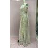 2026 Summer Camisole Sleeveless Dress Mesh Hollow-out Split Long Dress Elegant and Versatile Plus Size Evening Dress