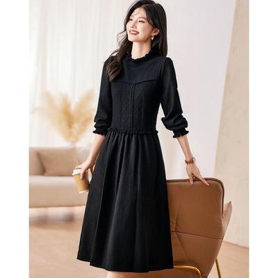 Elegant A-Line Midi Dress