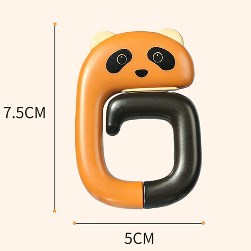 Cute Portable Bag Hook Animal Plastic Table Hook Purse Handbag Travel Bag Organizer Holder Office Decor Plastic Desk Side Hooks