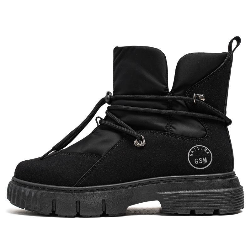 

Горячая Распродажа Мужские Черные Ботинки Дизайн Шнуровка Высокие Ботинки Мужские Осенние Замшевые Ботинки Мужские Уличные Мотоциклетные Ботинки botas para hombre 39