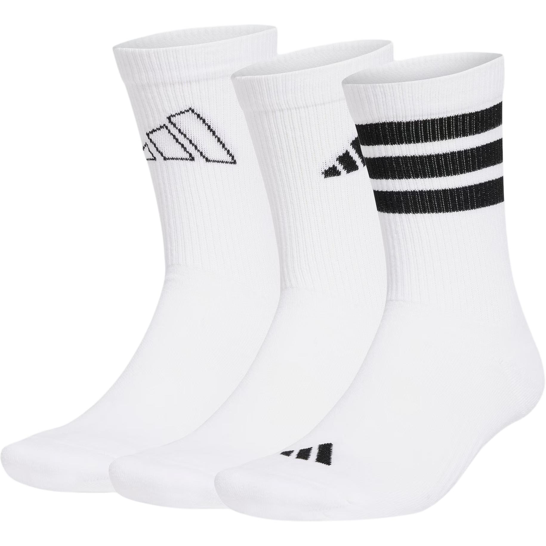 

Adidas Crew Socks Unisex 3 Pack White/Black JI6316 S