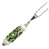 Venetiansk Lampwork Pärla Antika Pärlor SILVER925 Hänge Halsband Millefiori Venetianska Handelspärlor Halsband 50cm Antika Pärlor Etniskt Mönster Botaniskt