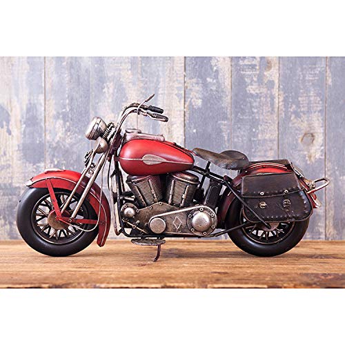 Vintage "Old Bike" Tin Object, Height 24cm, Length 40cm, Depth 13cm, 0910E-1488, Interior, Motorcycle, Retro, Interior, American Goods