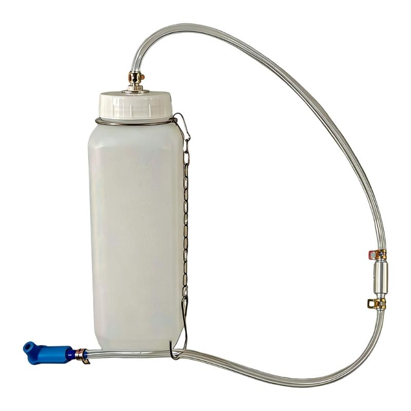 

Upgrades Brake Fluid Collector Bottle with Stop Valves for Easy & Clean Brake Fluid Change In Car & Motorcycles 75cm