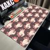 Cute Axolotl Design Aesthetic Large Gaming Mouse Pad Office Desk Mat Computer Keyboard Pad Nonslip Office Desk Decor Accessories