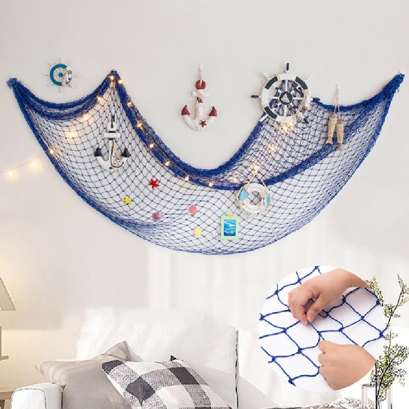 Rete da pesca, arazzi, studio, stanza degli oggetti di scena, decorazioni per la casa, adesivi marini, sopra il giardino, salvagente, artigianato nautico
