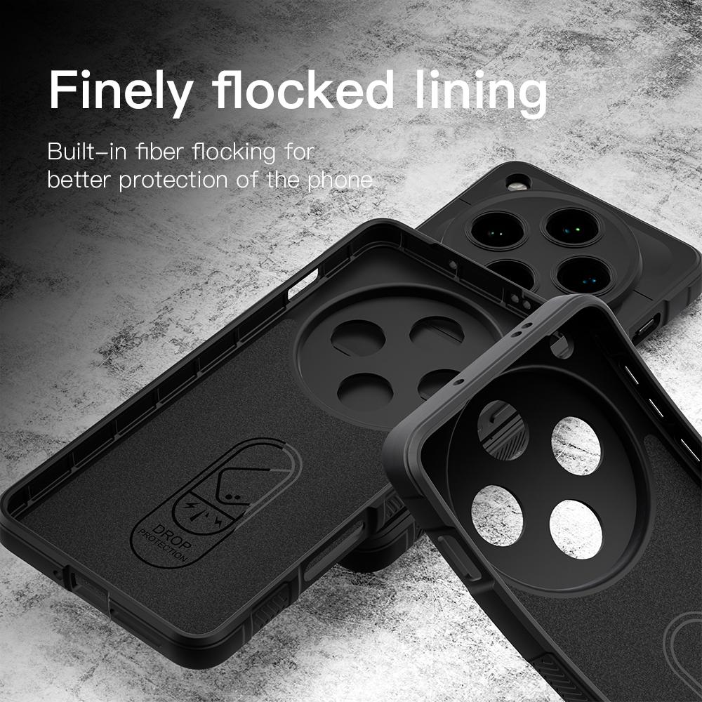 KEYSION Nárazuvzdorný matný kryt pro OPPO Find X8 Pro 5G Protiskluzový měkký silikonový zadní kryt pro telefon OPPO Find X8 Pro