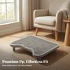 Cat Litter Tray with Grid Box Step Sand Control for Cats