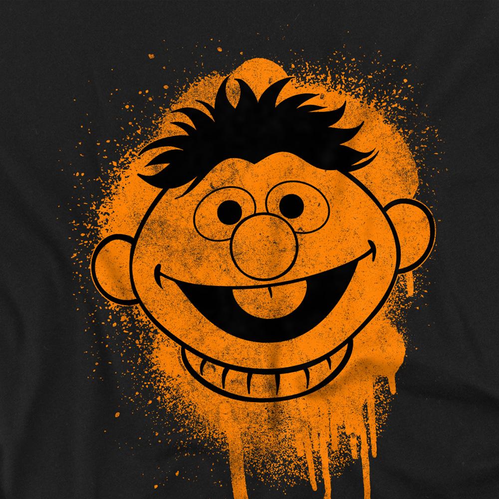 Sesame Street Unisex Adult Ernie Graffiti T-Shirt