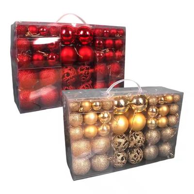100 Piezas Adornos de Bolas de Navidad Decoración de Árboles Decoraciones Irrompibles Colgantes de Navidad para Aniversario Boda Fiesta Festividad