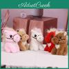 Porte-clés Peluche Cheval Assis Mignon Avec Rembourrage en Coton PP Pour Cadeaux d'Enfants et Décoration de Sac