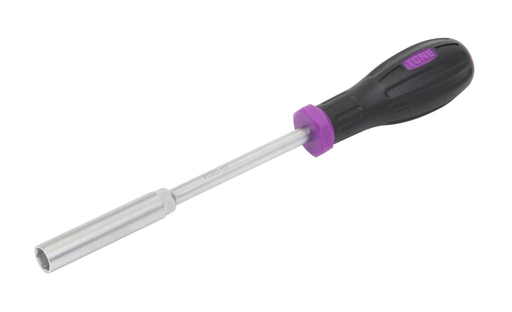 TONE Power Grip Box Driver 10mm Flat Width (Deep Type) PGBD-10L Purple,