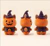 Halloween Pumpkin Stuffed Animal Plush Toy with Hat Costume for Kids Gifts