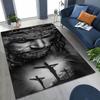 HD Faith Virgin Mary Jesus Blessed Rug Carpet for Bedroom Living Room Sofa Home Doormat Decor,Kids Play Non-slip Floor Mat