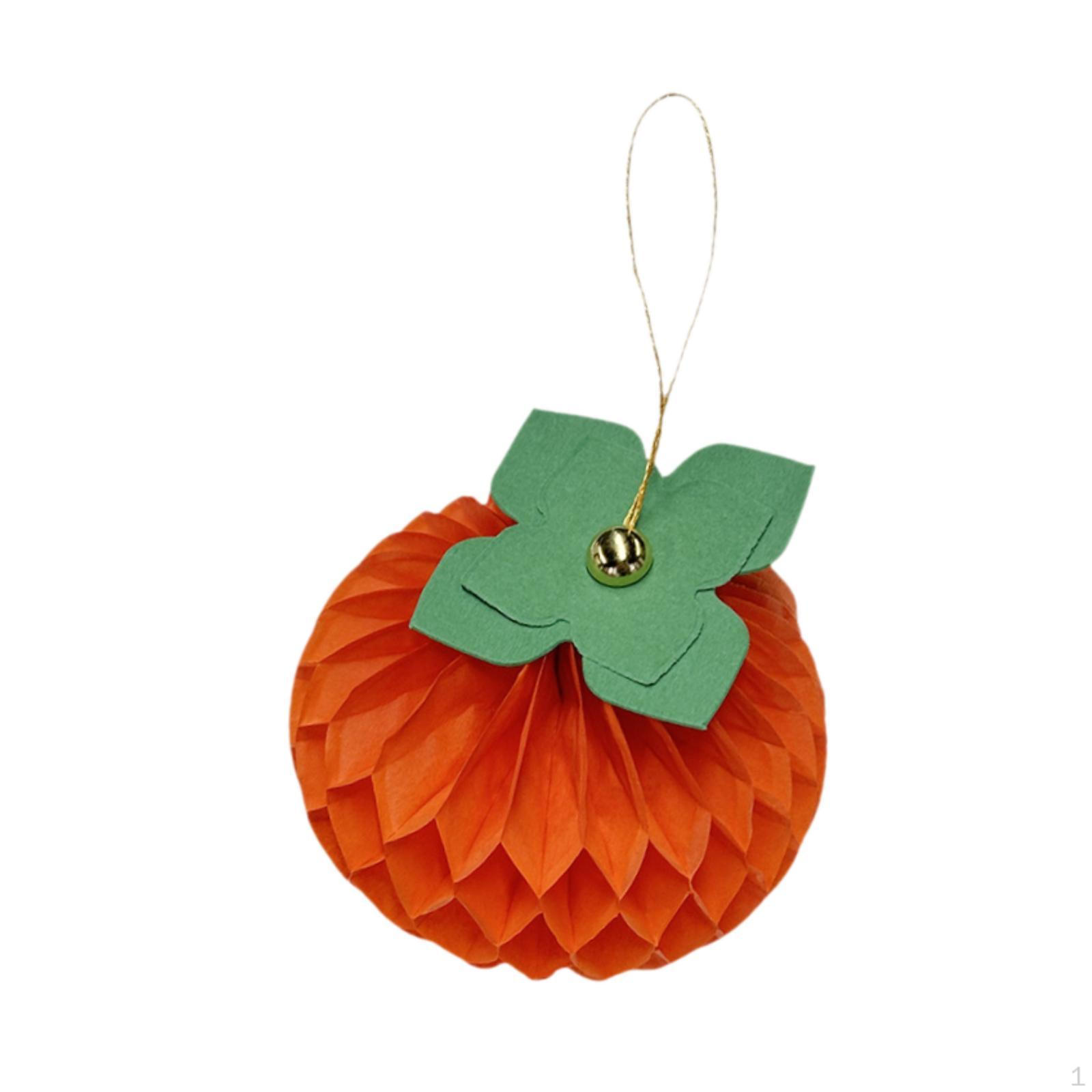 

Hanging Persimmon Decoration, ,Fruit Ornament, Lifelike Festive Paper Decor for Housewarming
