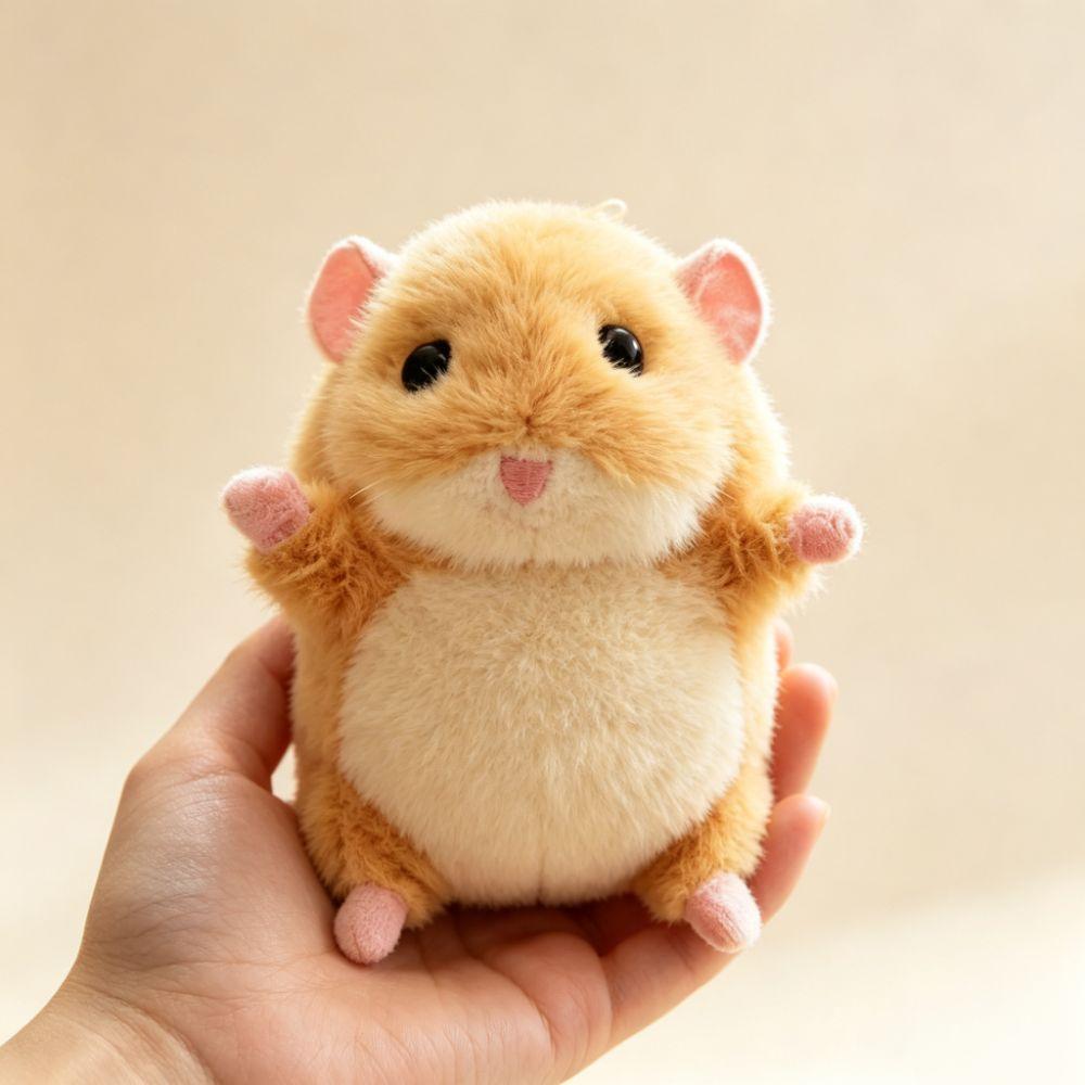 Bag Charm Fluffy Mouse Keychain Cartoon Rat Plush Doll Adorable Hamster Pendant Birthday Gift