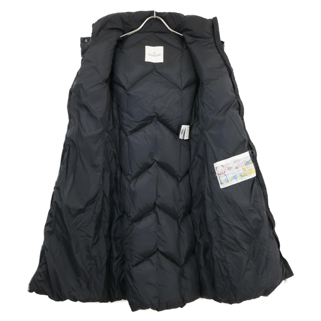 MONCLER DUBERRAN Duberan fur-trimmed hooded down jacket coat 00 blackUsed