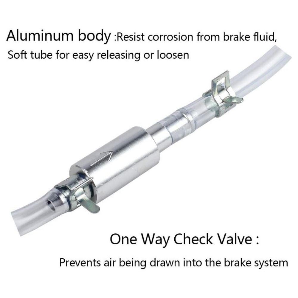 2Pack One Way Check Valve Motorcycle Brake Bleeder Hose Kit  Clutch Fluid Replacement