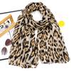 Hijab Fashion con Stampa Leopardo per Donna Sciarpa Lunga Stampata in Filato di Bali Turbanti Musulmani per Donna Sciarpa Hijab Femme Musulman