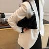 IELGY Korean sequined underarm shoulder bag, fashionable versatile portable trendy small square bag