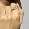 Bague - LUXENTER - Darbia - Or jaune 18 carats - Zircone brillante - 16,6 mm