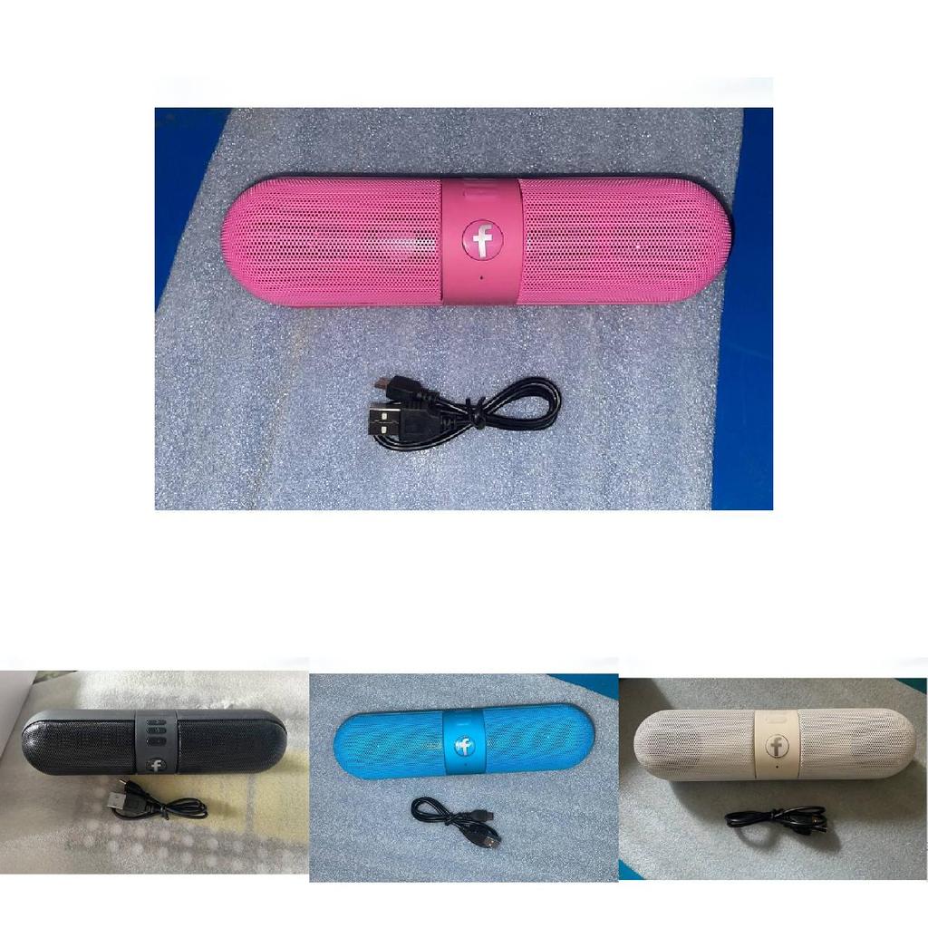 Capsule Pill Bluetooth Speaker With Wireless Card Support Portable Outdoor Audio Device