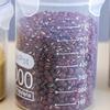 Multipurpose Plastic Food Canisters For Rice Nut Spices Transparent Seal Tight Containers for Office Home Use