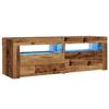VidaXL TV Cabinet with LED Lights Old Wood Engineered Wood, TV Stand, Media Unit, TV Console, Hi-Fi Cabinet, 856313