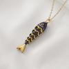 Exquisite Ocean Small Fish Pendant Necklace For Women Stainless Steel Personalized Collarbone Chain Cute Luxury Jewelry Gift