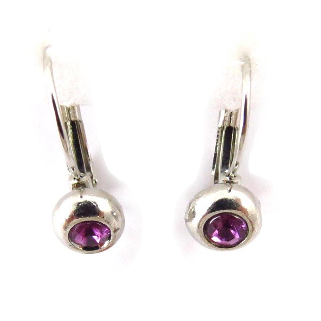 Les Trésors De Lily [J6231] - Boucles Créateur 'Sissi' violet