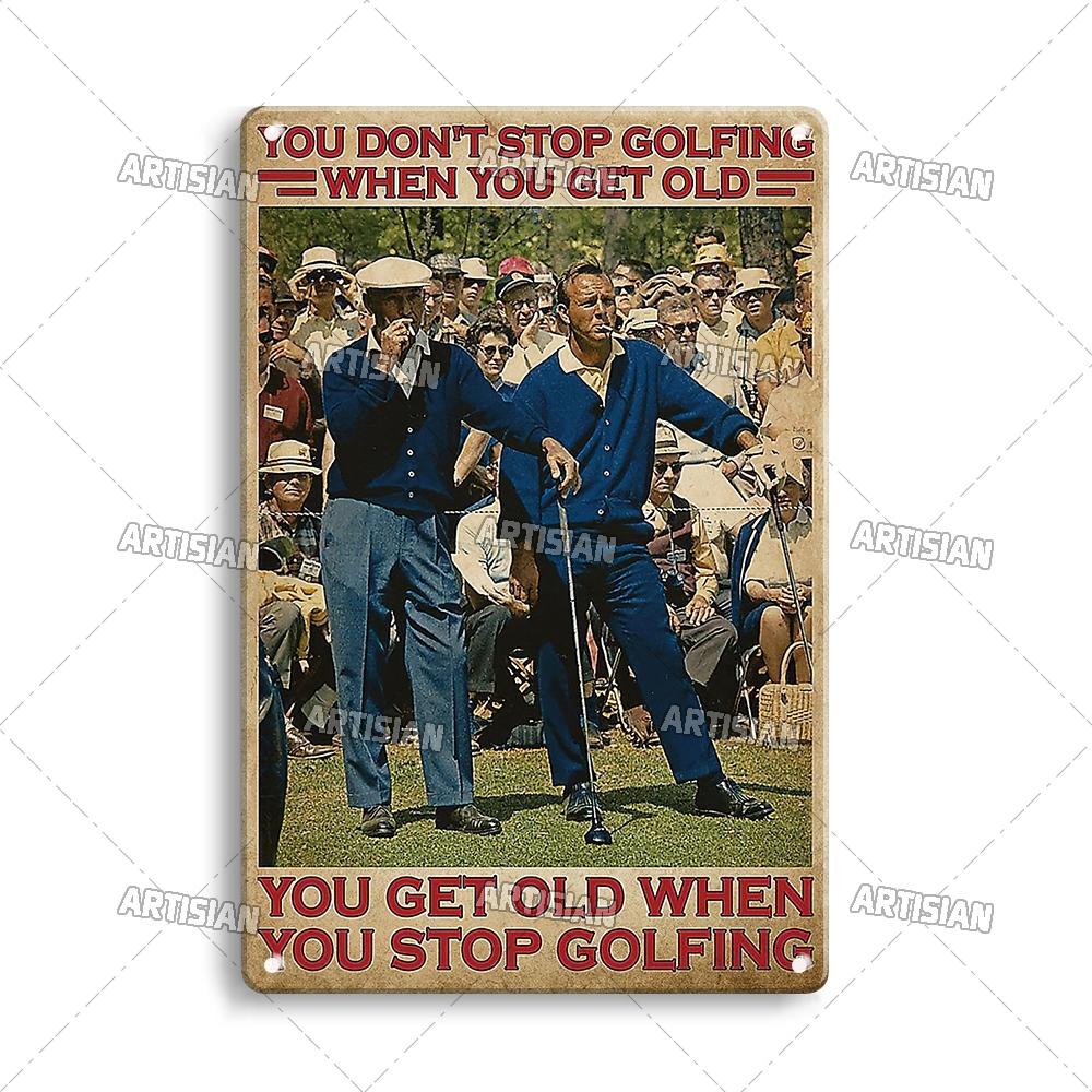 Artisian Sport Metal Plate Golf Tin Sign Vintage Decorative Poster Wall Decor Garage Bar Pub Club Hotel Kitchen Home Man Cave