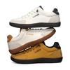 TAI PAO Wide Toe Barefoot Shoes Adjustable Slip On Walking Shoes for Unisex Minimalist Artificial Leather Sneakers