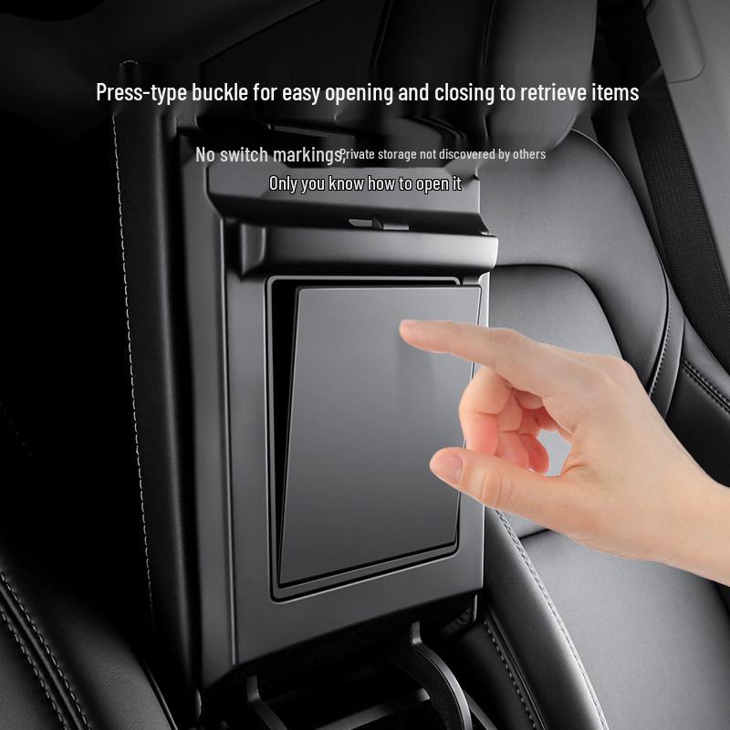 Tesla Model 3/Y Mittelkonsolen-Privatsphären-Aufbewahrungsbox Armlehnen-Organizer YL Modifizierte Zubehörteile