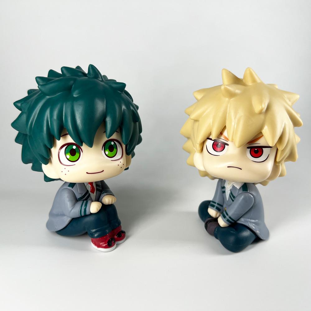 HEISS 10cm Boku no Hero Academia Anime Figur Midoriya Izuku Actionfigur Bakugo Katsuki Figur Sammlung Spielzeug