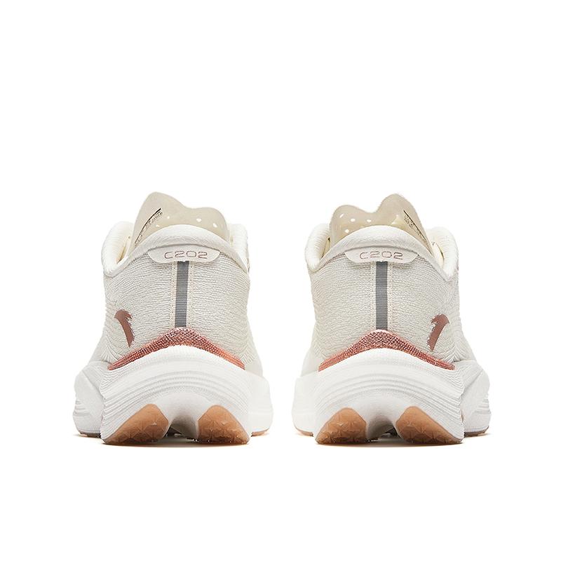 New Anta Cushioning Slip Resistant And Abrasion Resistant Low Top Running Shoes Women's White 122455564-6